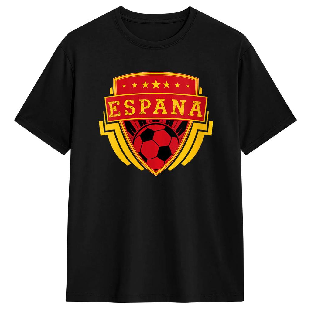 Powerful Spanish Bull with National Flag TShirt Unisexs Y2K Retro TShirts Summer ONeck Harajuku Tee Shirt Oversized Clothes
