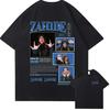 Модные топы Y2k 202526 Zahide Merch Хлопковая футболка с принтом Хип-хоп Уличная одежда Свободные топы Дышащие Повседневные свободные футболки