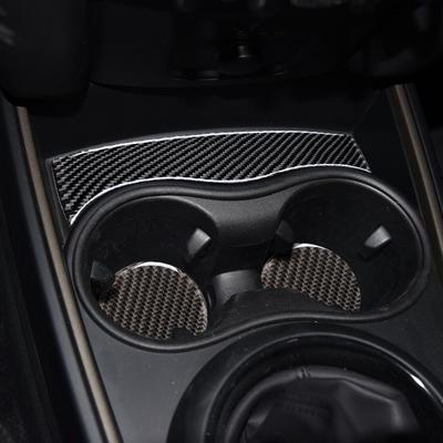 Подходит для 17 BMW Mini Countryman, модификация салона, декоративная накладка на центральную консоль из углеродного волокна для подстаканников