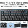 ELECOM Wireless Bluetooth Keyboard, Compact, Quiet, Supports 3-Device Multi-Pairing, Compatible with iPad, MacBook, Surface, and Chromebook, Black,
