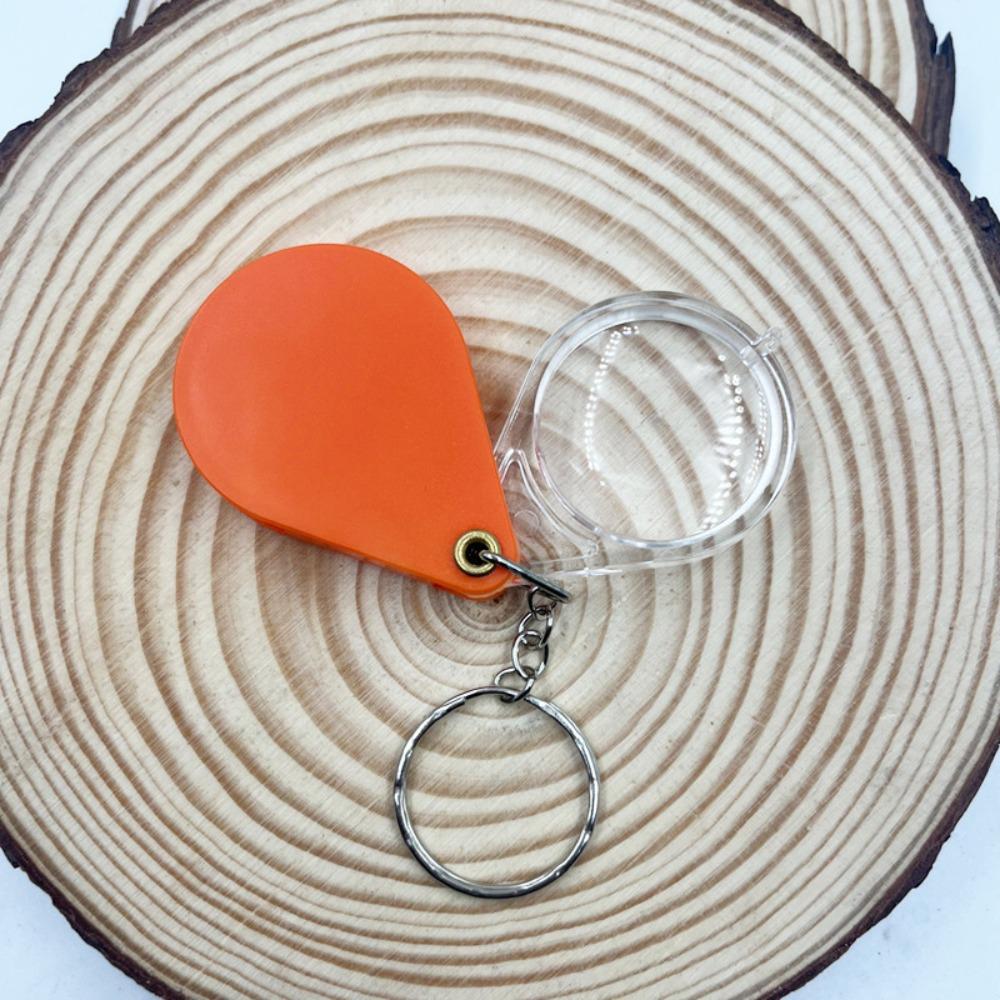 Tools Lens Key Ring Magnifying Glass Magnifier with Key Chain Microscope Folding Magnifier