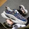 Мужская спортивная обувь, повседневные уличные кроссовки на платформе, студенческие, большие размеры, с принтом, для скейтбординга, увеличивающие рост