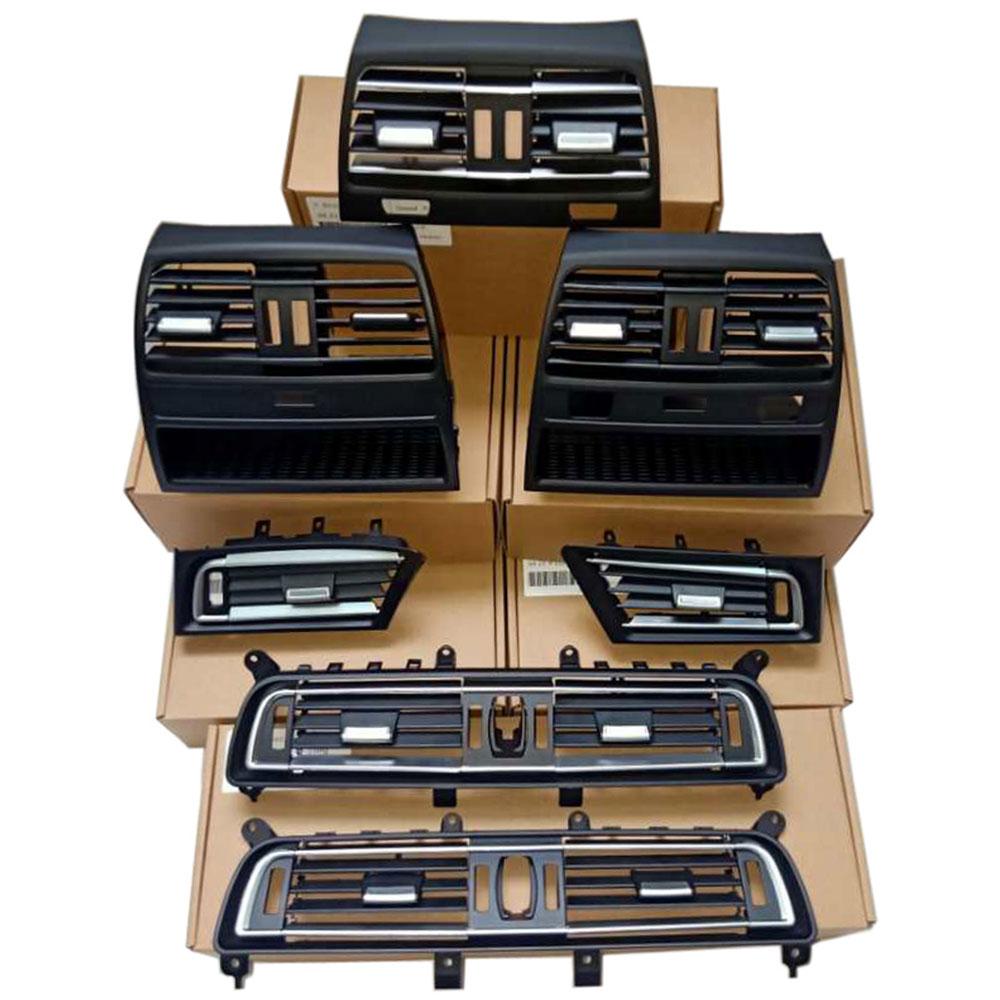 Левый руль с левым рулем, автомобильный средний задний кондиционер, вентиляционная решетка переменного тока, розетка, панель для BMW 7 серии F01 F02 730 735 745