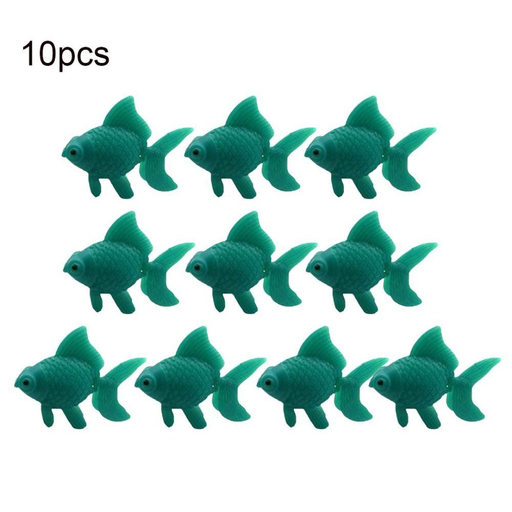 10pcs Lifelike Realistic Goldfish Simulation Moving Goldfish Artificial Fish Aquarium