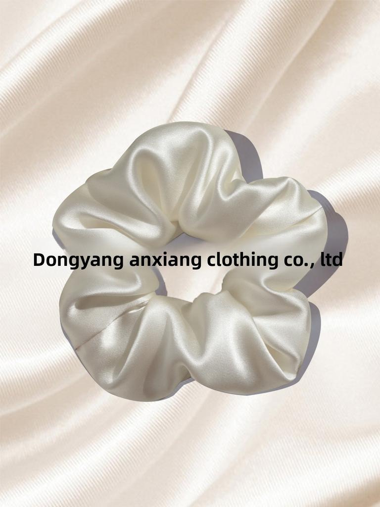 Резинка для волос из 19 момме чистого шелка, ручной работы, шелковая повязка для волос из шелка тутового дерева для женщин (4 см 6 см)