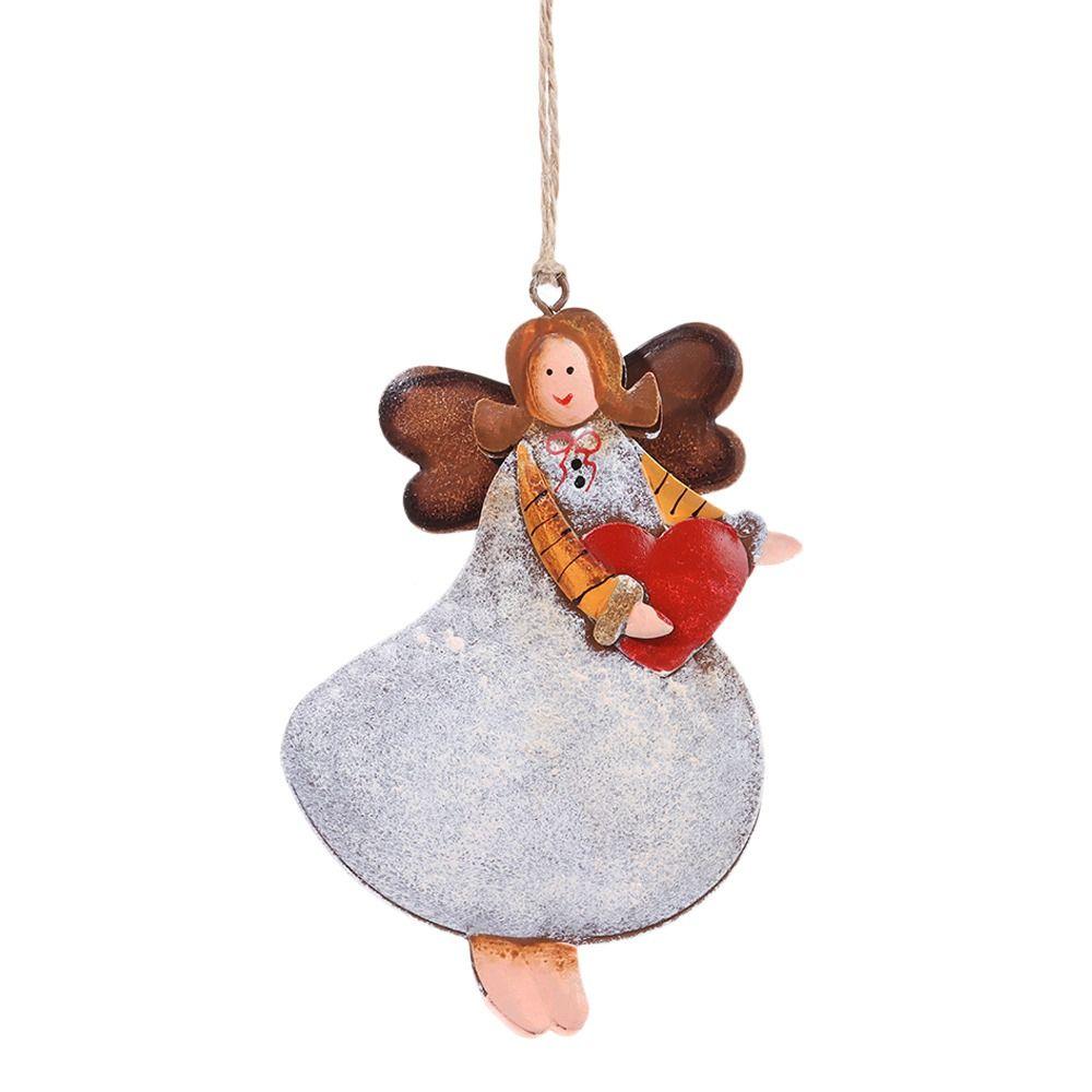 Мультяшная девочка-ангел, подвесные кулоны, разноцветное украшение для рождественской елки, товары для вечеринок