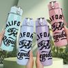 1PC California Republic Sign 750ml Sports Water Bottle Leakproof Straw Lid Outdoor Office Home