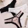 Ruffle Mesh Floral Bowknot Panties Thong Lace Flower Transparent Briefs Comfortable   Girl