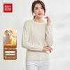 Red Bean Women's 100% Pure Wool Round Neck Sweater