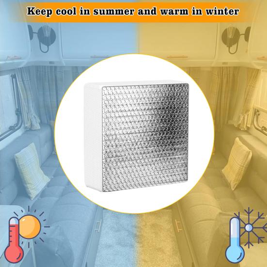 RV Vent Insulator Skylight Shade with Fastener Tape UV-Proof Sun Protection Waterproof Easy Installation