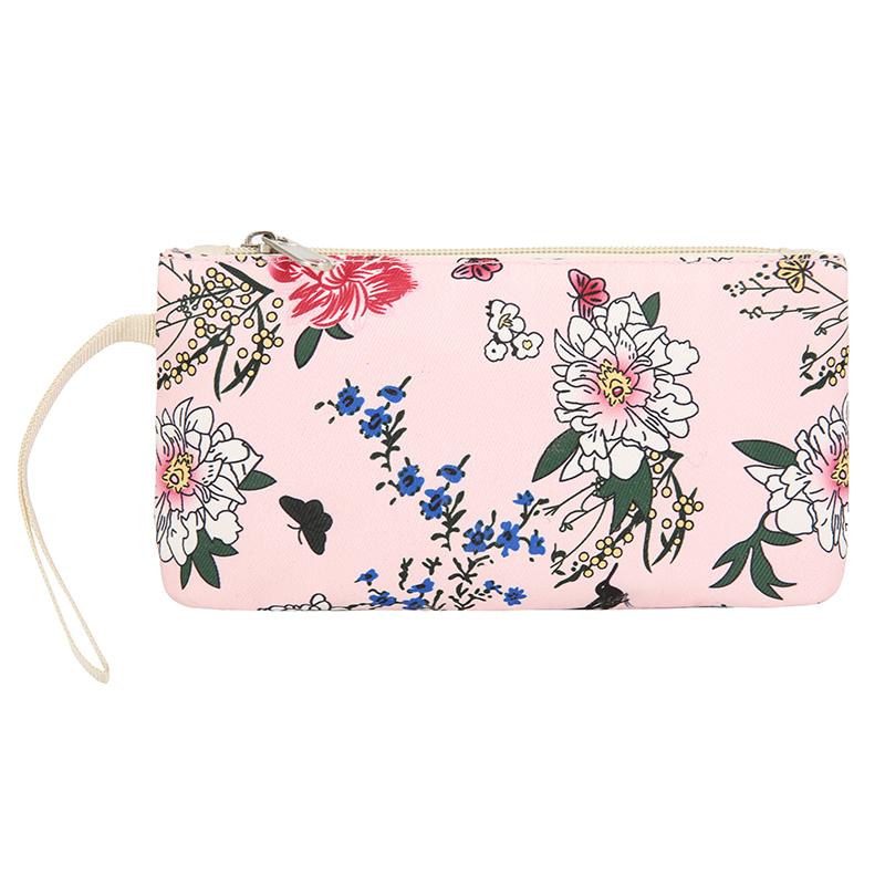 Girl Flower Printed Primary Junior High University Bookbag Lunch Bag Pencil Case 3pcs Backpack Sets Youth School Backpacks