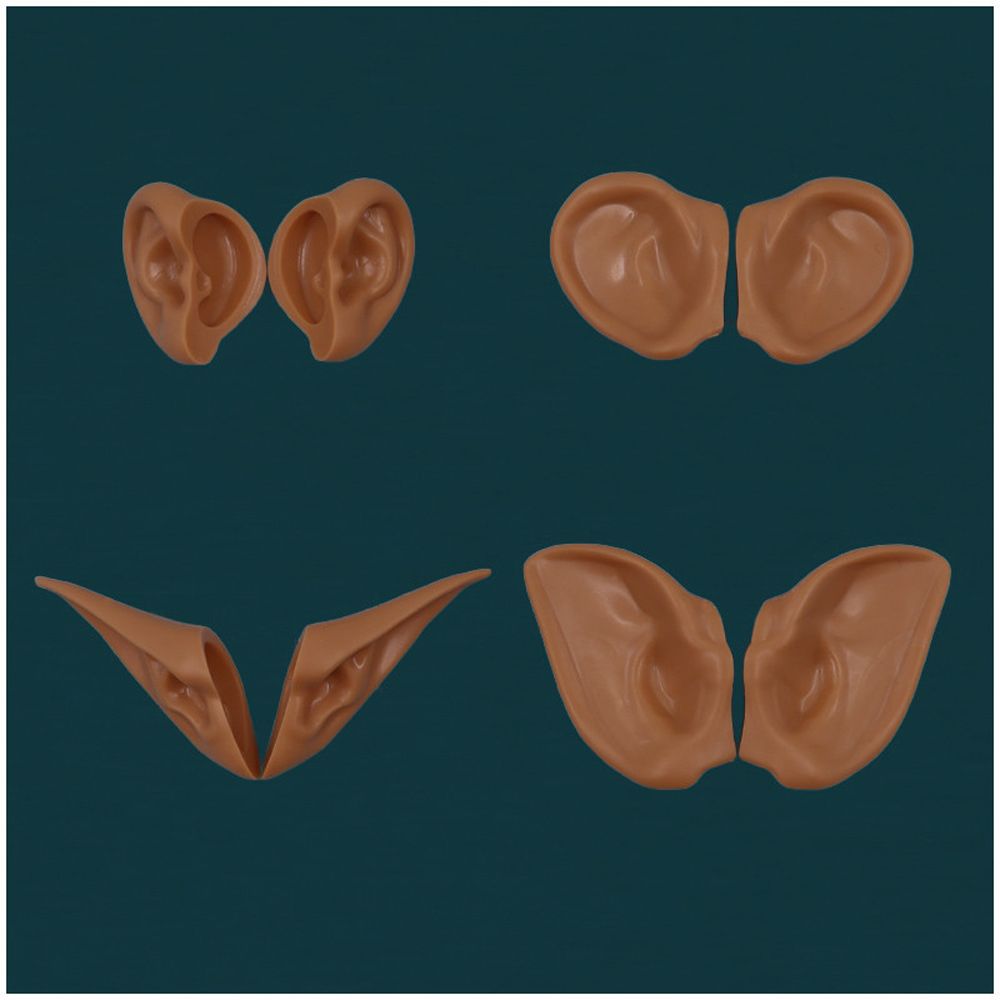 Plastic Artificial Ears White Tan Dark Elf Ears Doll Ears Toy Ears ICY Toy Ears Blyth Doll Ears