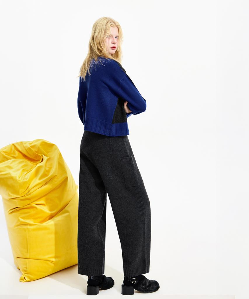 Seunoya 25Fw Шерстяные цельновязаные брюки