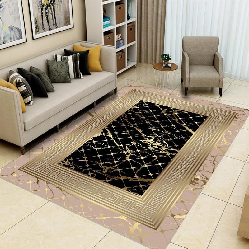 Ковер с нитяной отделкой в стиле легкой роскоши, шампанское, роскошный узор, противоскользящая подкладка для дивана в гостиной, ковер для прихожей, для дома, для спальни