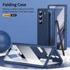 VIETAO для Samsung Galaxy Z Fold 7 Кожаный Чехол для Телефона с Защитой Шарнира, Чехол для Z Fold 6 с Защитной Пленкой для Переднего Экрана + Стилус
