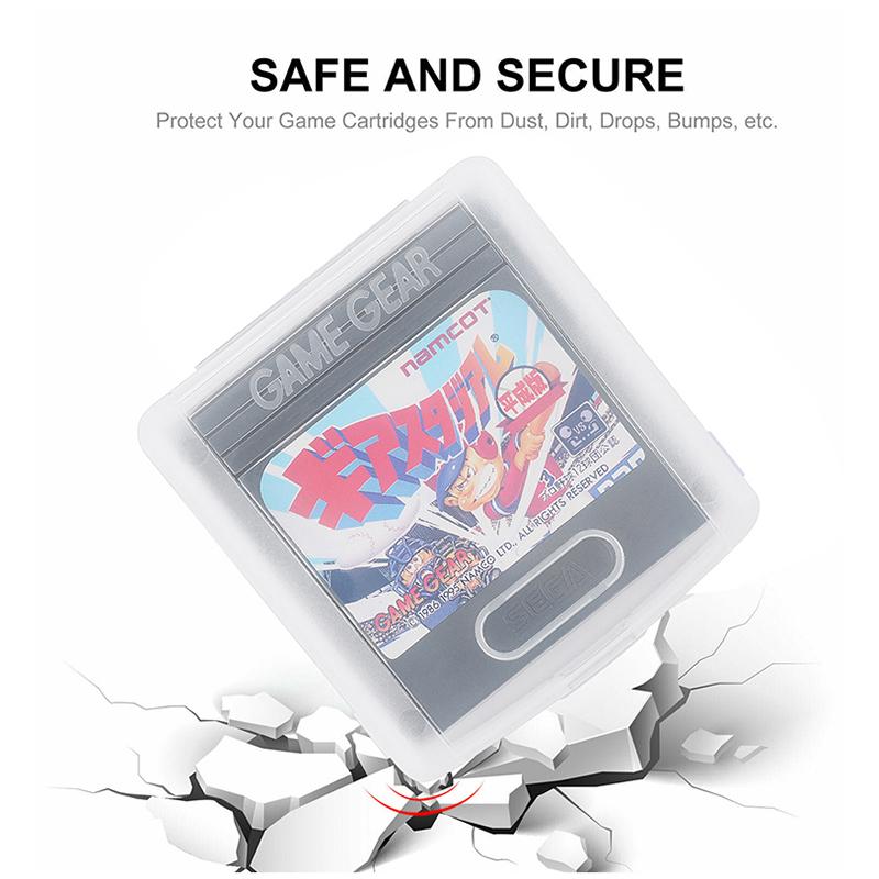 Одиночный картридж для хранения и демонстрации игровых карт для Game Gear Cart Gg Clear Сменный защитный чехол Gamegear