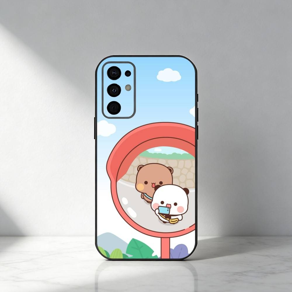 Cute BuBu D-DuDu  Phone Case For Samsung S25,S24,S21,S22,S23,S30,Ultra,S20,Plus,Fe,Note,5G Black Cover