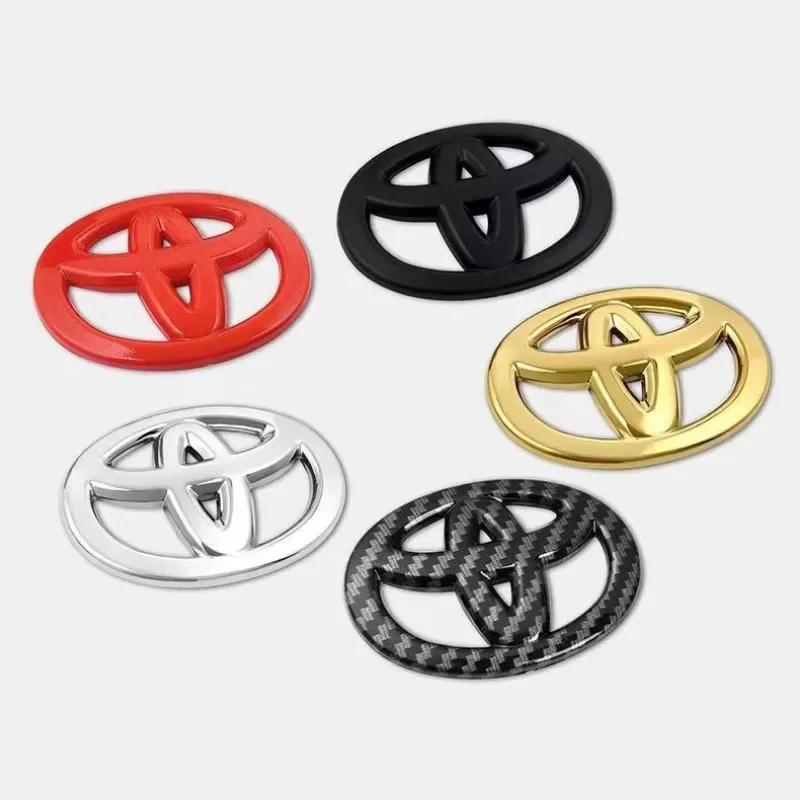 3D ABS Логотип Toyota Наклейка на руль для Toyota Hilux Prius Avensis Auris Verso Corolla Camry Автоаксессуары