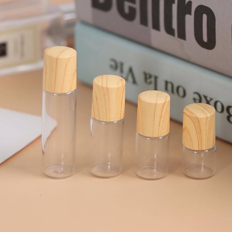 1/2/3/5 Ml Roll On Bottle Refillable Empty Glass Essential Oils Perfume Vials