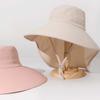 Hiking Hats Wide Brim Bucket Hat Long Wide Brim Hat with Neck Cover Panama Fishing Cap  Travel
