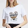 Футболка Leopard Love Женская Каваи Мультяшный Принт Летняя С Круглым Вырезом Женская Футболка Топы Графический Смешной Графика Одежда Женская Футболка