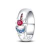 Fashion Original Rings 925 Silver Color Stars Moon Sun Drop Shaped Zircon Rings for Woman Fine Wedding Engagement Jewelry Gifts
