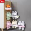 Bathroom Slippers Rack Free Punch Shoe Drain Storage Rack Bathroom Wall Hanging Towel Rack Folding Shoe Rack Rack