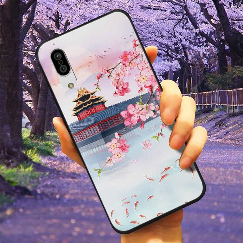 Чехол для Sharp Aquos Sense3 3D Цветочный Рельеф Силиконовый Мягкий Тисненый Чехол для Sharp Aquos Sense 3 Lite Sense6 6 Роскошный Мультяшный