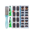Inner Tube and Tire Repair Kit for Bicycles, Motorcycles, and Electric Vehicles includes Patches, Glue, and Tools.