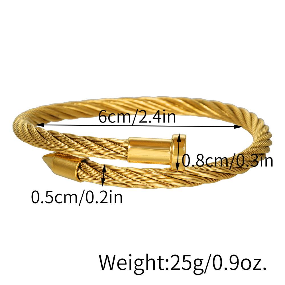 Браслет для ногтей из нержавеющей стали, хип-хоп, рок, модные ювелирные изделия, роскошные брендовые мужские и женские браслеты