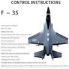 RC Plane 4CH F35 F22 Fighter 2.4G EPP RC Airplane Lightning Remote Control Aircraft Warbird Flight Toys for Boys Kids Children F935
