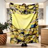 Minions Print Blanket - Soft & Comfortable, for Bedroom, Travel, Sofa, Home Decoration - Birthday Christmas Gift for Friend
