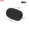 JCD 10 шт. Мини-микрофонные поролоновые чехлы Защитные чехлы для микрофона Сменная ветрозащитная губка для гарнитуры Чехол для микрофона
