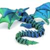 3D-печатная шарнирная фигурка рогатого дракона, украшение - Модный игрушечный подарок