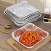 10Pcs Reusable Food Tin Foil Tray Non-stick Air Fryer Tray Portable Aluminum Foil Box