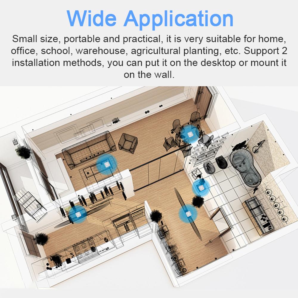Интеллектуальный монитор качества воздуха Tuya WiFi 6-в-1 Air Housekeeper
