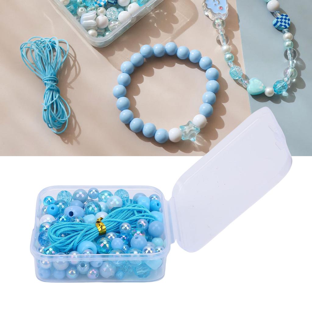 Смешанные бусины Милые Стильные АБС-пластиковые Ассорти Бусины с Нитью для Бисероплетения для Изготовления Ювелирных Изделий и Рукоделия