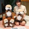 New 25/40cm Simulation Lucky Otter Stuffed Animal Dolls Cartoon Pillow Baby Comfort Toys Girlfriend Boy Birthday Christmas Gifts