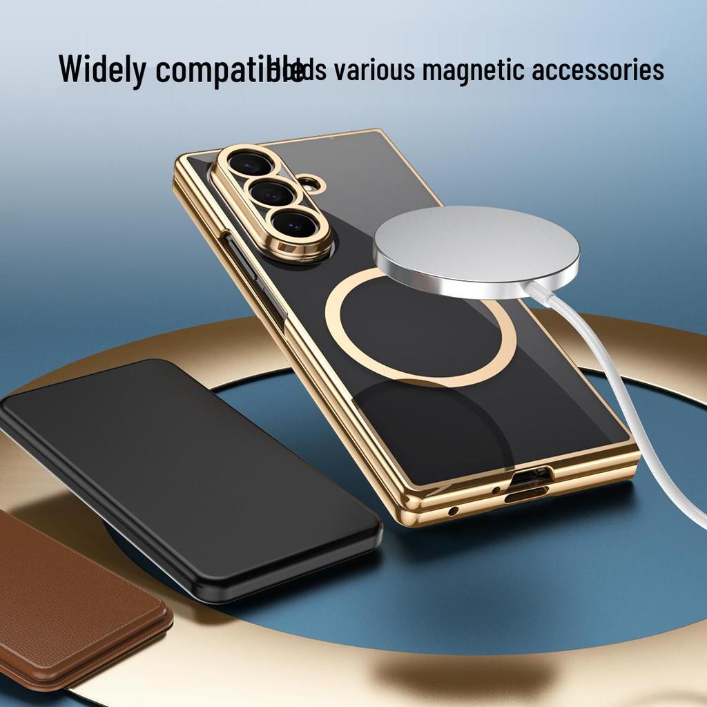 Samsung Z Fold7 Case: High-Transparency, Anti-Drop, Magnetic Film-Integrated Protective Cover