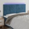 VidaXL LED Headboard Bedroom Furniture Double Bed Accessory Head of Bed Frame Interior Dark Blue 3122622