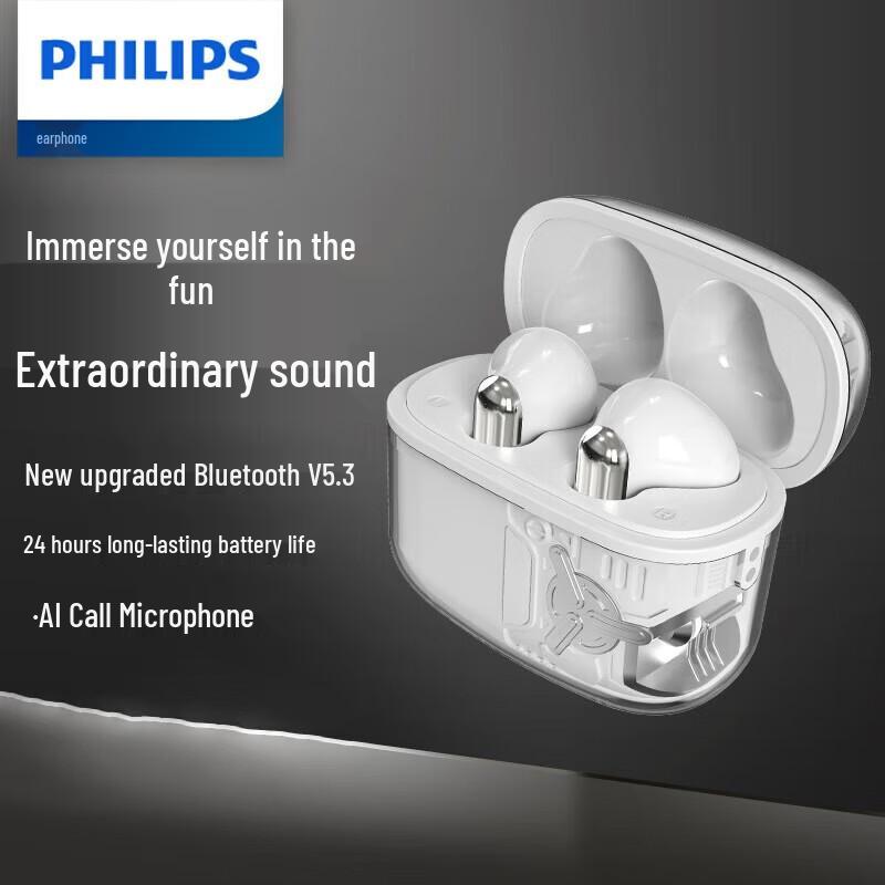 Philips Bluetooth Earbuds & Electronic Alarm Clock Set
