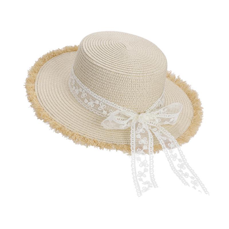 Сладкая шляпа-федора из соломы летняя приморская отпускная шляпа от солнца с большими полями соломенный козырек детский