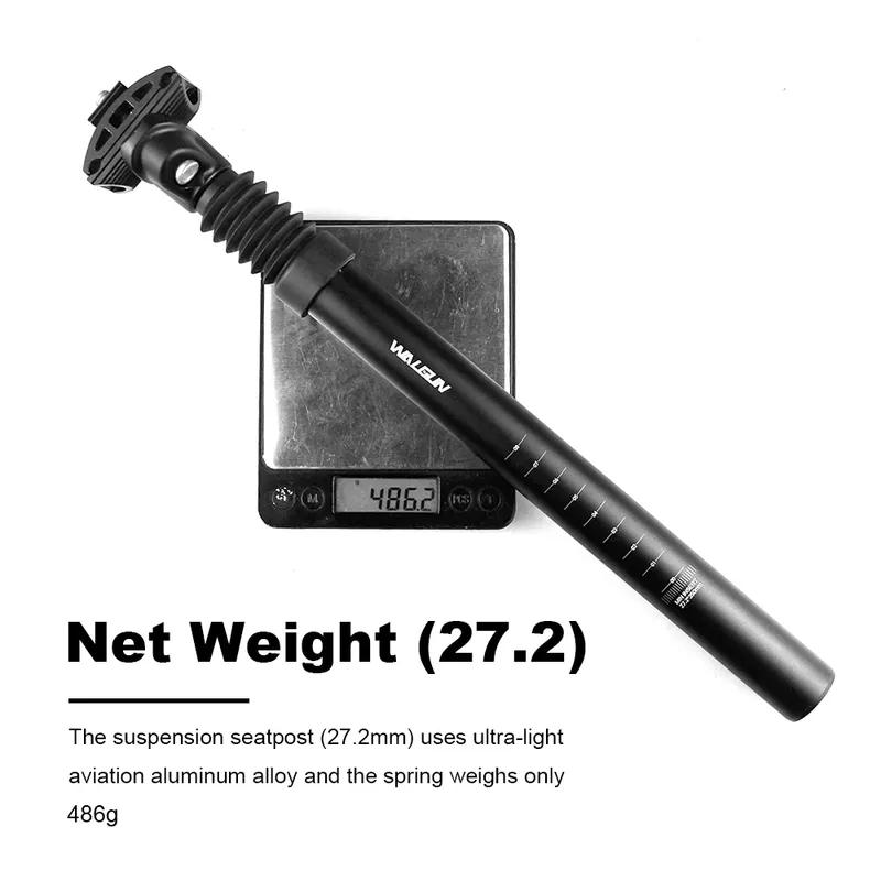 WG23A Suspension Seatpost 27.2 Mtb Mountain Bike Saddle Shock Bicycle Dropper Seat Post Tube 28.4 28.6 28.8 30.4 30.9 31.6 31.8