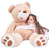 IKASA Extra Large Plush Bear Teddy Cute Large Stuffed Bear Bear Body Fluffy Big Size Bear, Bear, Animal, Bear, Wrap, Pillow, Celebration, Doll, Girl,