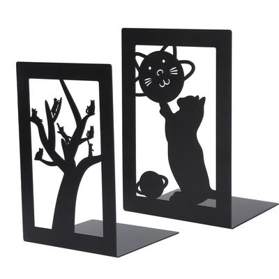 2 шт. Металлический держатель для книг, настольная книжная полка, разделитель для хранения книг и документов, принадлежности для рукоделия