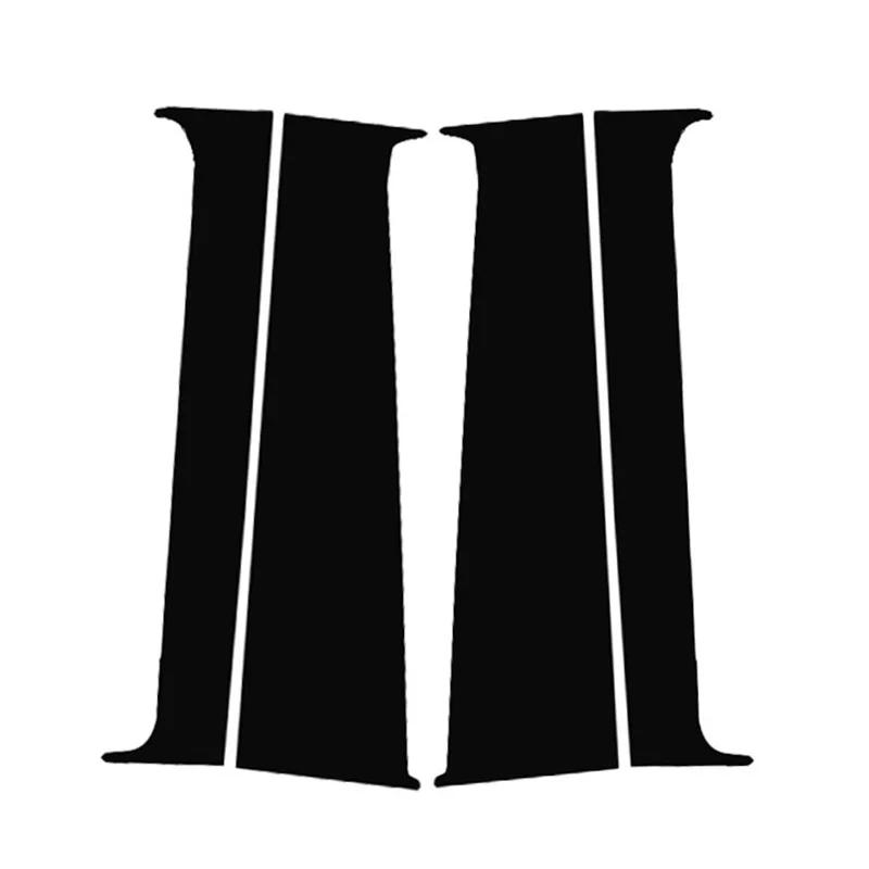 4 шт. Глянцевый черный Для VW T5/T6 2008- Накладки на стойки кузова, накладки на окна дверей, наклейки на стойки B, C, Автозапчасти для экстерьера