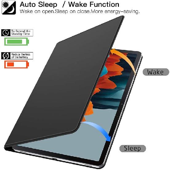 Магнитный чехол для Samsung Galaxy Tab S7 S8 S10 Plus Чехол-подставка S5E S6 Lite 10 FE Автоматический сон/пробуждение для Tab S9 FE+ S10 Ultra С держателем для стилуса
