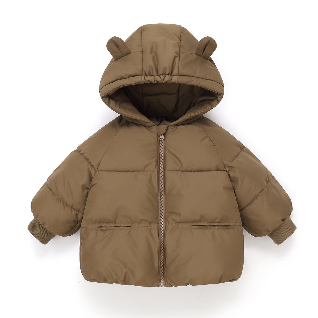 Winter Kids Jackets Boys Girls Cotton Coat Thicken Hooded Clothing Children's Outerwears