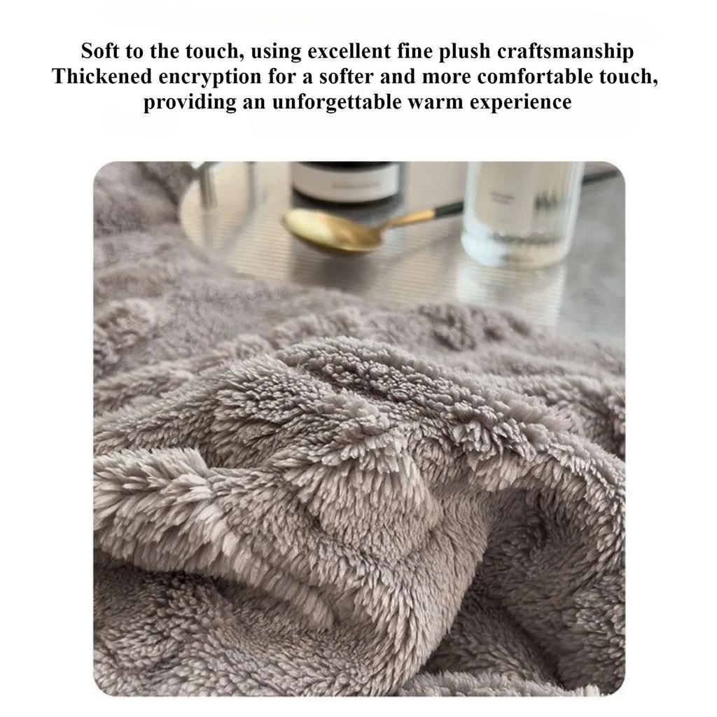 1PC New Winter Blanket for Bed Soft Fluffy Sofa Blankets Warmth Cozy Four-season Versatility Blankets for Beds Sofa Nap Blanket