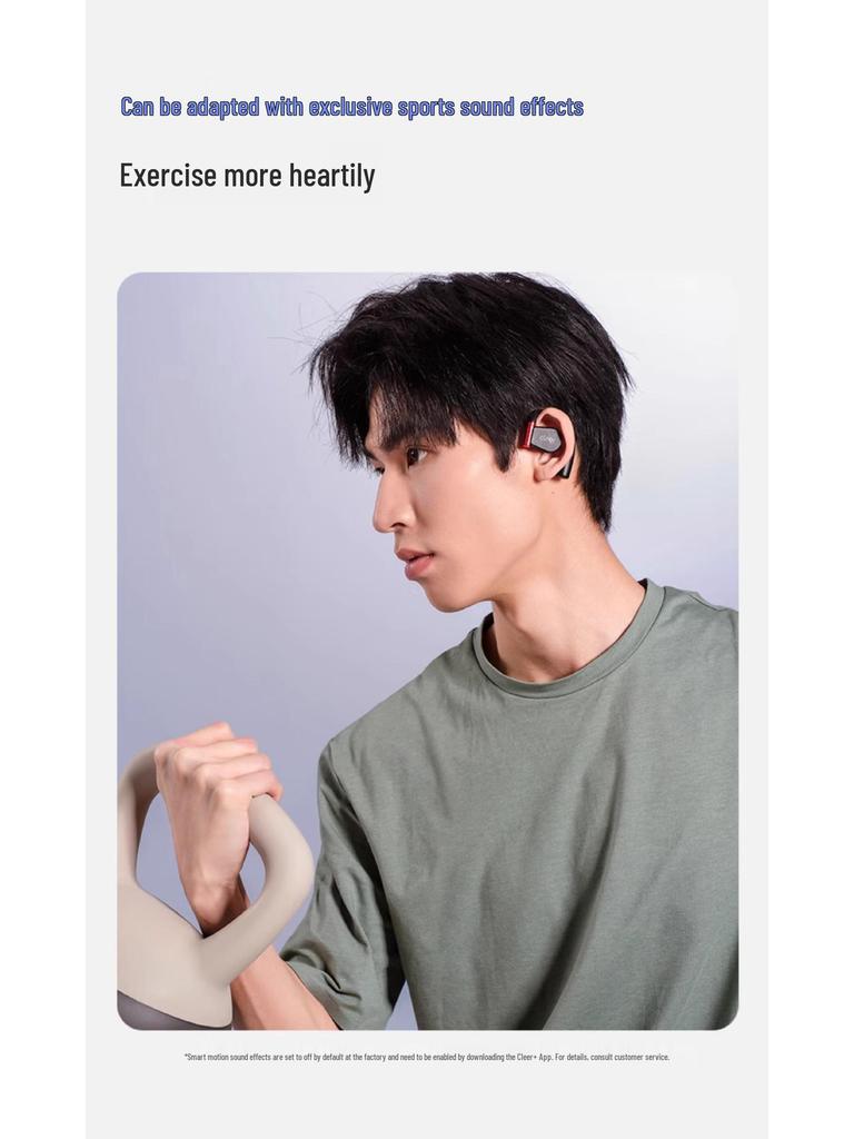 Cleer ARC3 Open-Ear Wireless Sports Headphones with Dolby AI and Bone Conduction Technology